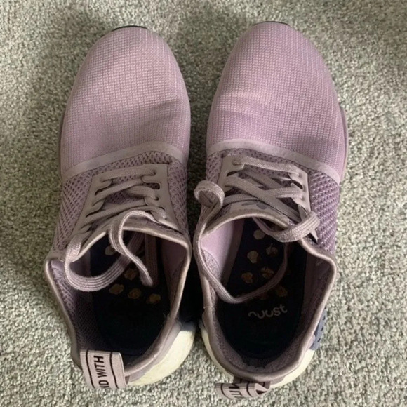 Adidas Boost NMD R1 Athletic Comfy Sneakers Light Purple Lavender Lilac 7.5 8 - Picture 10 of 12